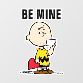 pinda's | Valentijnsdag Charlie Brown Valentijn Raamsticker (Vel)
