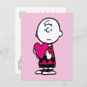 pinda's | VALENTIJNSDAG | Heart Charlie Brown Briefkaart (Voorkant / Achterkant)