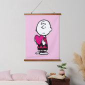 pinda's | VALENTIJNSDAG | Heart Charlie Brown Hangend Wandkleed (Slaapkamer)