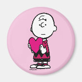 pinda's | VALENTIJNSDAG | Heart Charlie Brown Magneet (Voorkant)