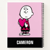 pinda's | VALENTIJNSDAG | Heart Charlie Brown Notitieboek (Achterkant)