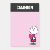 pinda's | VALENTIJNSDAG | Heart Charlie Brown Post-it® Notes (Voorkant)