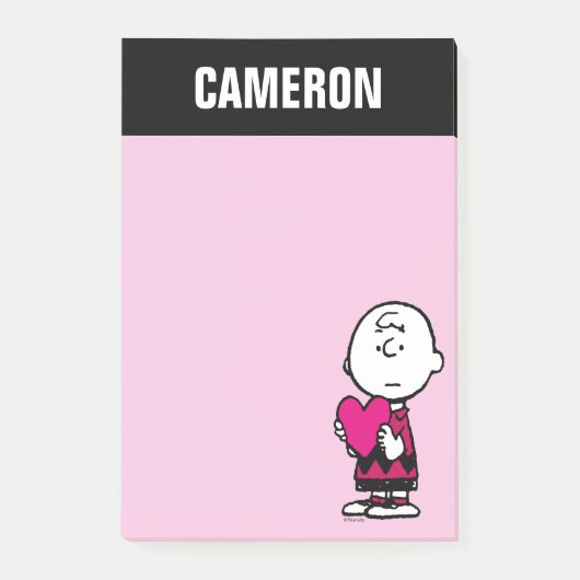 pinda's | VALENTIJNSDAG | Heart Charlie Brown Post-it® Notes (Voorkant)