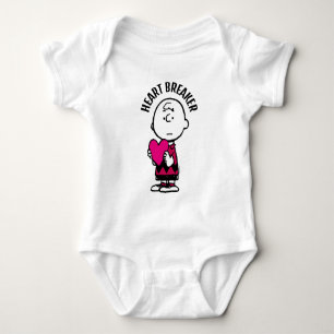 pinda's   VALENTIJNSDAG   Heart Charlie Brown Romper