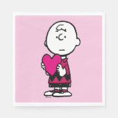 pinda's | VALENTIJNSDAG | Heart Charlie Brown Servet (Voorkant)