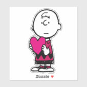 pinda's | VALENTIJNSDAG | Heart Charlie Brown Sticker (Vel)