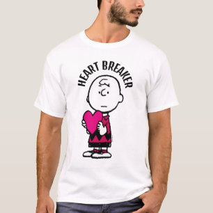pinda's   VALENTIJNSDAG   Heart Charlie Brown T-shirt