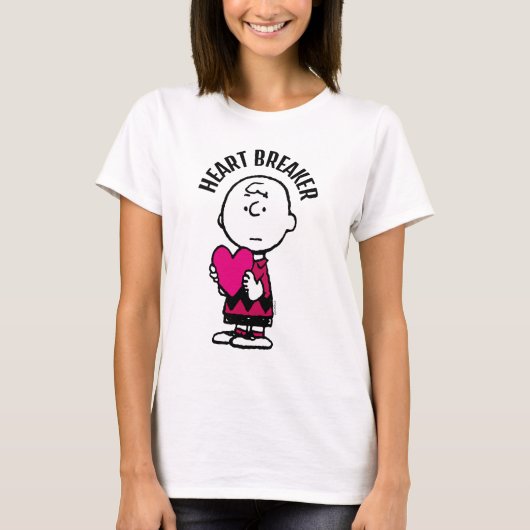 pinda's | VALENTIJNSDAG | Heart Charlie Brown T-shirt (Voorkant)