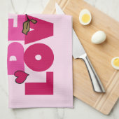 pinda's | VALENTIJNSDAG | Hout Theedoek (Quarter Fold)