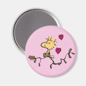 pinda's | VALENTIJNSDAG | Houtvoorraadklokje Magneet (Voorkant / Achterkant)