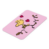 pinda's | VALENTIJNSDAG | Houtvoorraadklokje Magneet (Linkerzijde)