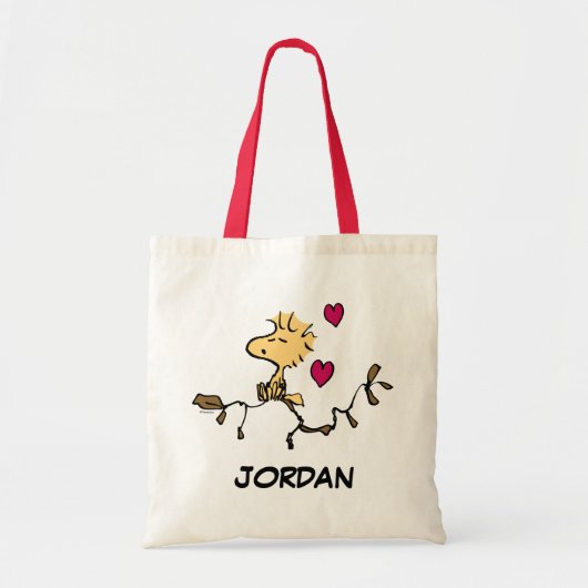 pinda's | VALENTIJNSDAG | Houtvoorraadklokje Tote Bag (Voorkant)