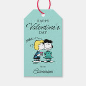 pinda's | VALENTIJNSDAG | Lucy & Schroeder Kiss Cadeaulabel (Voorkant)
