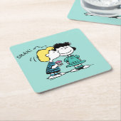 pinda's | VALENTIJNSDAG | Lucy & Schroeder Kiss Kartonnen Onderzetters (Schuin)