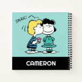 pinda's | VALENTIJNSDAG | Lucy & Schroeder Kiss Notitieboek (Achterkant)