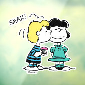 pinda's | VALENTIJNSDAG | Lucy & Schroeder Kiss Raamsticker (Vel 3)