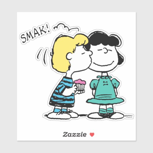 pinda's | VALENTIJNSDAG | Lucy & Schroeder Kiss Sticker (Vel)