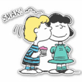pinda's | VALENTIJNSDAG | Lucy & Schroeder Kiss Sticker (Voorkant)