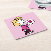 pinda's | VALENTIJNSDAG | Sally Valentijn Kaart Kartonnen Onderzetters (Schuin)