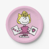 pinda's | VALENTIJNSDAG | Sally Valentijns Papieren Bordje (Voorkant)