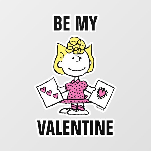 pinda's | VALENTIJNSDAG | Sally Valentijns Raamsticker (Vel)