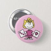 pinda's | VALENTIJNSDAG | Sally Valentijns Ronde Button 5,7 Cm (Voorkant /achterkant)