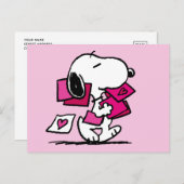 pinda's | VALENTIJNSDAG | Snoopie met Valentijnse Briefkaart (Voorkant / Achterkant)