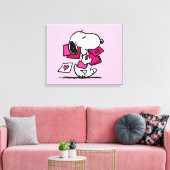 pinda's | VALENTIJNSDAG | Snoopie met Valentijnse Canvas Afdruk (Insitu (Woonkamer))