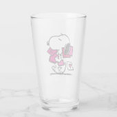 pinda's | VALENTIJNSDAG | Snoopie met Valentijnse  Glas (Achterkant)