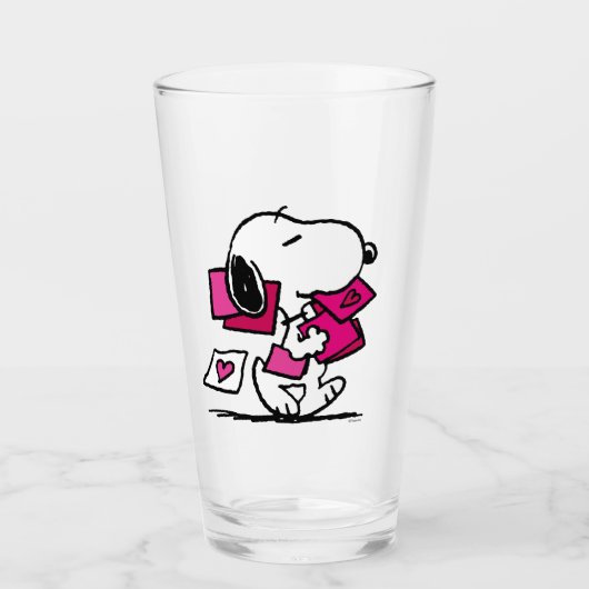 pinda's | VALENTIJNSDAG | Snoopie met Valentijnse  Glas (Voorkant)