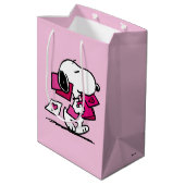 pinda's | VALENTIJNSDAG | Snoopie met Valentijnse  Medium Cadeauzakje (Achterkant Gekanteld)
