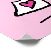 pinda's | VALENTIJNSDAG | Snoopie met Valentijnse  Poster (Hoek)