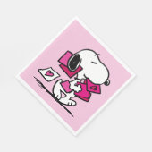 pinda's | VALENTIJNSDAG | Snoopie met Valentijnse  Servet (Hoek)