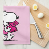 pinda's | VALENTIJNSDAG | Snoopie met Valentijnse Theedoek (Quarter Fold)