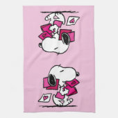 pinda's | VALENTIJNSDAG | Snoopie met Valentijnse Theedoek (Verticaal)