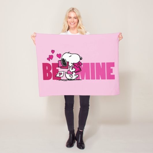 pinda's | VALENTIJNSDAG | Snoopy be Mine Fleece Deken (In situ)