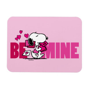 pinda's   VALENTIJNSDAG   Snoopy be Mine Magneet