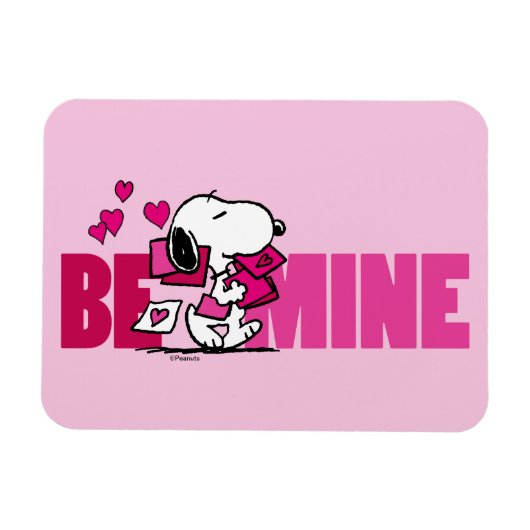 pinda's | VALENTIJNSDAG | Snoopy be Mine Magneet (Horizontaal)