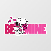 pinda's | VALENTIJNSDAG | Snoopy be Mine Raamsticker (Vel)