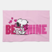 pinda's | VALENTIJNSDAG | Snoopy be Mine Theedoek (Horizontaal)