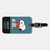 pinda's | VALENTIJNSDAG | Snoopy Heart Hug Bagagelabel (Voorkant horizontaal)