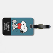 pinda's | VALENTIJNSDAG | Snoopy Heart Hug Bagagelabel (Achterkant horizontaal)