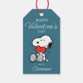 pinda's | VALENTIJNSDAG | Snoopy Heart Hug Cadeaulabel (Voorkant)