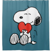 pinda's | VALENTIJNSDAG | Snoopy Heart Hug Douchegordijn (Voorkant)