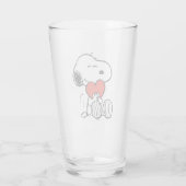 pinda's | VALENTIJNSDAG | Snoopy Heart Hug Glas (Achterkant)