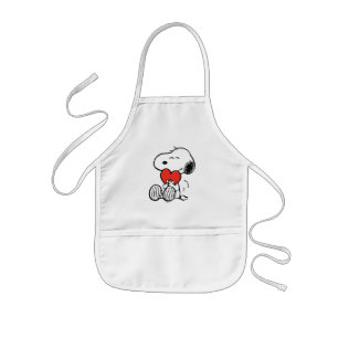 pinda's   VALENTIJNSDAG   Snoopy Heart Hug Kinder Schort