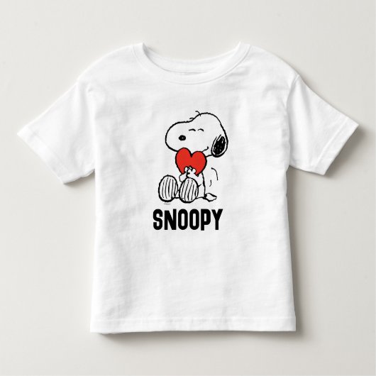 pinda's | VALENTIJNSDAG | Snoopy Heart Hug Kinder Shirts (Voorkant)