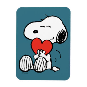 pinda's   VALENTIJNSDAG   Snoopy Heart Hug Magneet