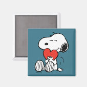 pinda's | VALENTIJNSDAG | Snoopy Heart Hug Magneet (Voorkant / Achterkant)