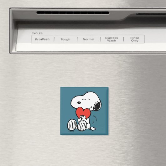 pinda's | VALENTIJNSDAG | Snoopy Heart Hug Magneet (Insitu (Vaatwasser))